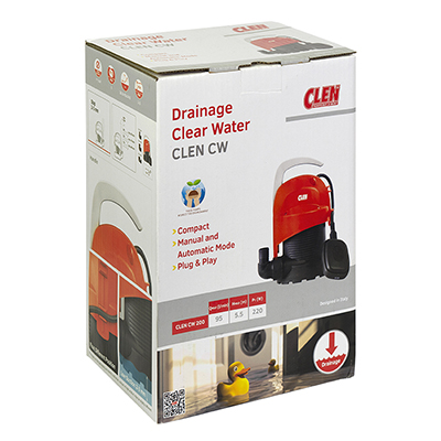 Clen 390 VX on tehokas uppopumppu pintakytkimellä puhtaan ja likaisen veden pumppaamiseen.