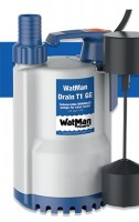 Tyhjennyspumppu Watman Drain T1 GE puhtaan veden pumppaamiseen kellareissa, autotalleissa ja muissa ahtaissa tiloissa.