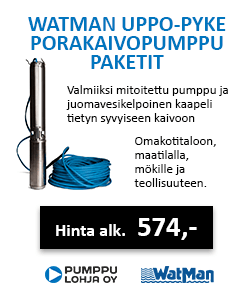 Uppo-Pyke porakaivopumppu-paketit nyt alk. 499€
