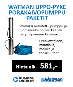 Uppo-Pyke porakaivopumppu-paketit nyt alk. 581€