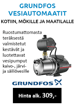 Kestävät ja luotettavat Grundfos vesiautomaatit hinta alk. 309€