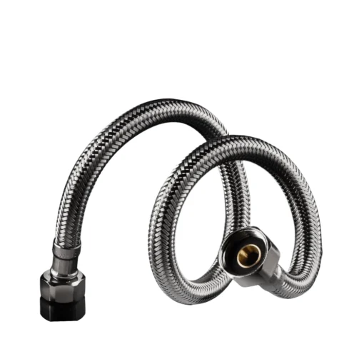 Joustava ja taipuisa LVI Pörssin kytkentäletku rst SK 1/2" x SK 1/2"-700mm. Tuotenro: 6583700